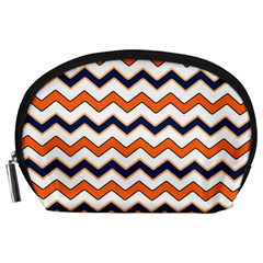 Chevron Party Pattern Stripes Accessory Pouches (large) 