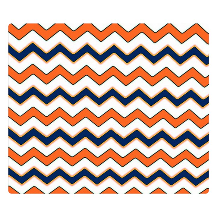 Chevron Party Pattern Stripes Double Sided Flano Blanket (Small) 