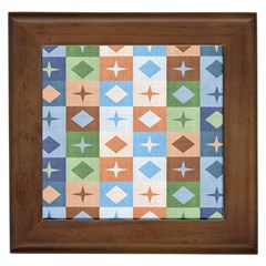 Fabric Textile Textures Cubes Framed Tiles