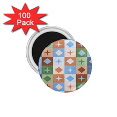 Fabric Textile Textures Cubes 1 75  Magnets (100 Pack)  by Amaryn4rt