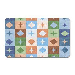 Fabric Textile Textures Cubes Magnet (rectangular)