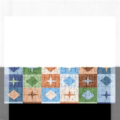 Fabric Textile Textures Cubes Rectangular Jigsaw Puzzl