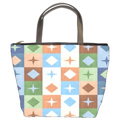 Fabric Textile Textures Cubes Bucket Bags