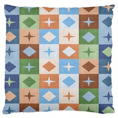 Fabric Textile Textures Cubes Large Cushion Case (one Side)