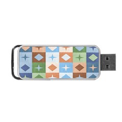 Fabric Textile Textures Cubes Portable Usb Flash (one Side)