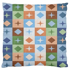 Fabric Textile Textures Cubes Large Flano Cushion Case (two Sides)