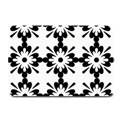 Floral Illustration Black And White Plate Mats