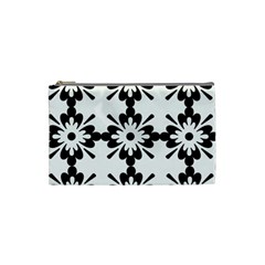 Floral Illustration Black And White Cosmetic Bag (small) 