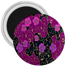 Floral Pattern Background 3  Magnets