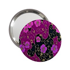 Floral Pattern Background 2 25  Handbag Mirrors