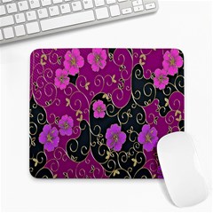 Floral Pattern Background Large Mousepads