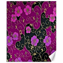 Floral Pattern Background Canvas 16  X 20  