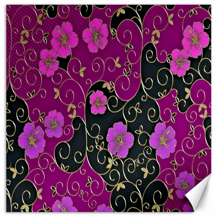 Floral Pattern Background Canvas 20  x 20  