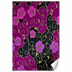 Floral Pattern Background Canvas 20  X 30  