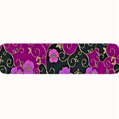 Floral Pattern Background Large Bar Mats by Amaryn4rt