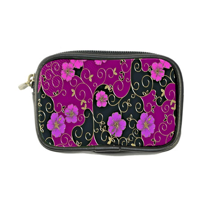 Floral Pattern Background Coin Purse