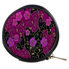 Floral Pattern Background Mini Makeup Bags