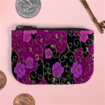 Floral Pattern Background Mini Coin Purses Front