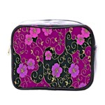 Floral Pattern Background Mini Toiletries Bags Front