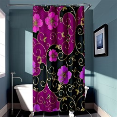 Floral Pattern Background Shower Curtain 36  X 72  (stall) 