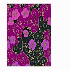 Floral Pattern Background Large Garden Flag (two Sides)