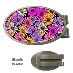 Floral Pattern Money Clips (oval) 