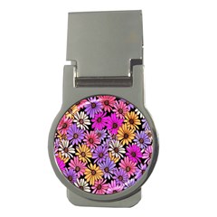 Floral Pattern Money Clips (round) 