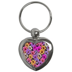 Floral Pattern Key Chains (heart) 