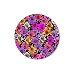 Floral Pattern Magnet 3  (round)