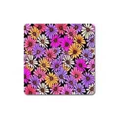 Floral Pattern Square Magnet