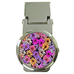 Floral Pattern Money Clip Watches by Amaryn4rt