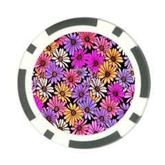 Floral Pattern Poker Chip Card Guard (10 Pack)