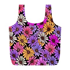 Floral Pattern Full Print Recycle Bags (l) 