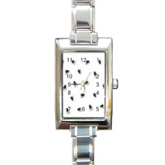 Flies Rectangle Italian Charm Watch