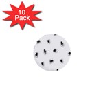 Flies 1  Mini Buttons (10 pack)  Front