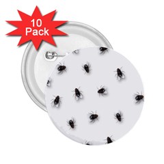 Flies 2 25  Buttons (10 Pack)  by Valentinaart