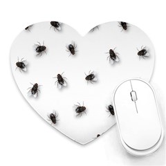 Flies Heart Mousepads