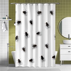 Flies Shower Curtain 48  X 72  (small)  by Valentinaart