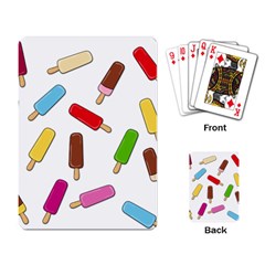 Ice Cream Pattern Playing Card by Valentinaart