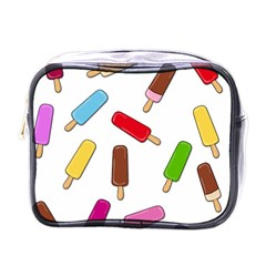 Ice Cream Pattern Mini Toiletries Bags by Valentinaart