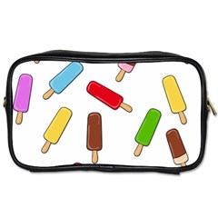 Ice Cream Pattern Toiletries Bags 2-side by Valentinaart