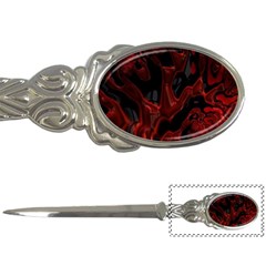 Fractal Red Black Glossy Pattern Decorative Letter Openers