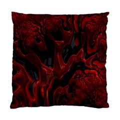 Fractal Red Black Glossy Pattern Decorative Standard Cushion Case (two Sides)