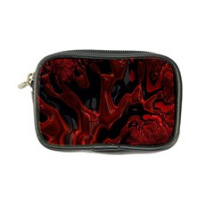 Fractal Red Black Glossy Pattern Decorative Coin Purse