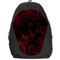 Fractal Red Black Glossy Pattern Decorative Backpack Bag