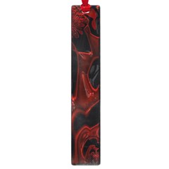 Fractal Red Black Glossy Pattern Decorative Large Book Marks