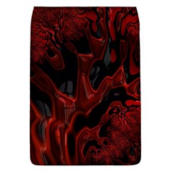 Fractal Red Black Glossy Pattern Decorative Flap Covers (l) 