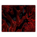 Fractal Red Black Glossy Pattern Decorative Double Sided Flano Blanket (Large)  Blanket Back