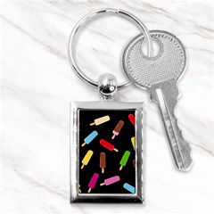 Decorative Ice Cream Pattern Key Chains (rectangle)  by Valentinaart