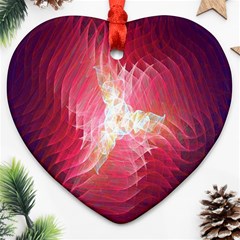 Fractal Red Sample Abstract Pattern Background Ornament (heart)